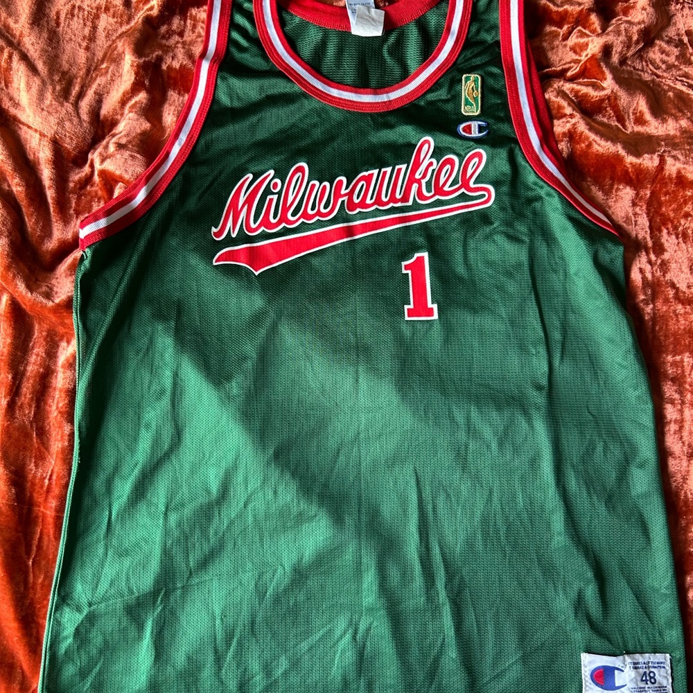 Champion NBA 75th Anniversary Oscar Robertson Bucks Jersey